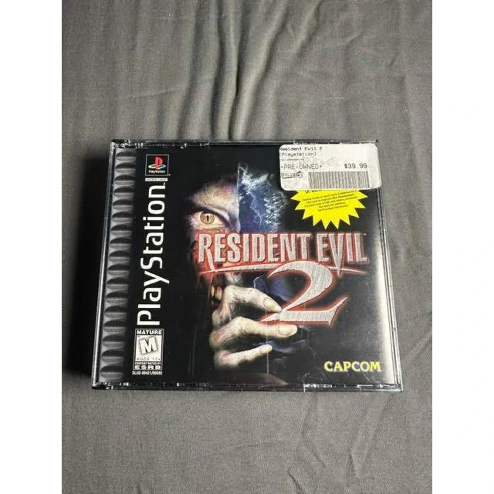 Resident Evil 2 Sony PlayStation PS1 1998 Capcom SLUS-00421 2-Disc Set NTSC U/C
